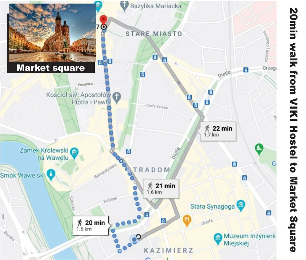 Hostel Viki Kazimierz Pansiyon Krakow Polonya